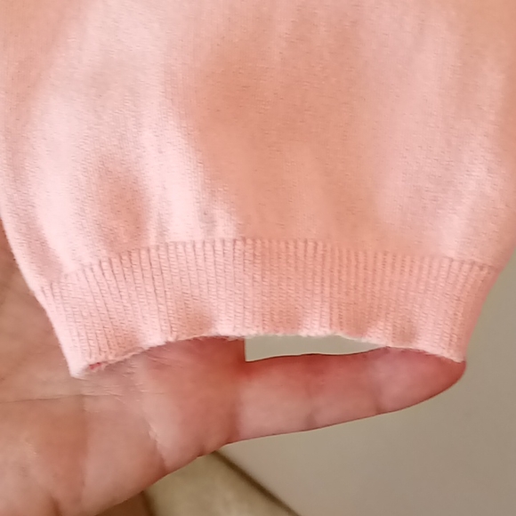 Women's Peach XXL Tommy Hilfiger VNeck Pullover Sweater - Picture 5 of 5